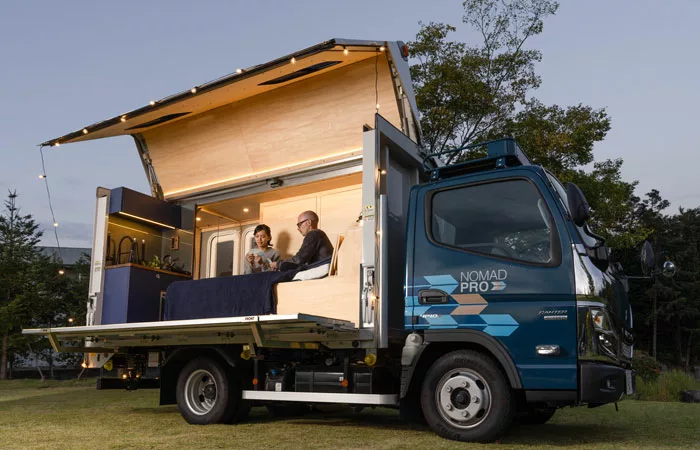 Nouveautés pour les nomades : un camion-télétravail !
